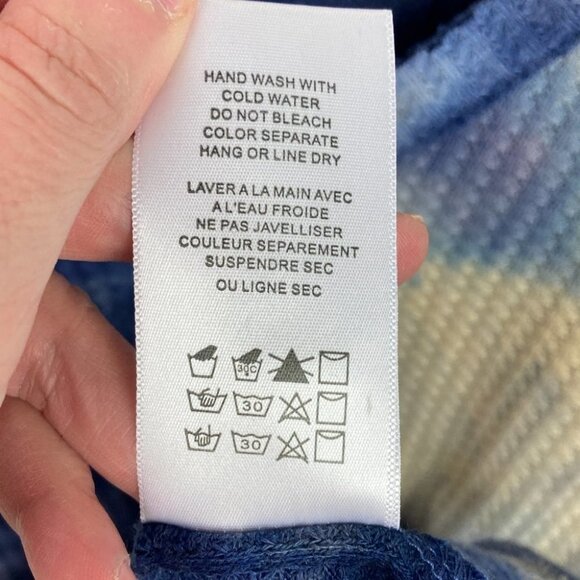 Anthropologie Eri and Ali Tie Dye Long Sleeve Waffle Knit Top Size XS‎ Bohemian - Picture 9 of 15